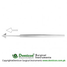 Jaeger Keratome Fig. 1 - Straight Stainless Steel, 13 cm - 5"
